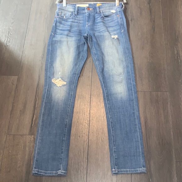 Pilcro and the Letterpress Blue Distressed Jeans - Picture 3 of 13